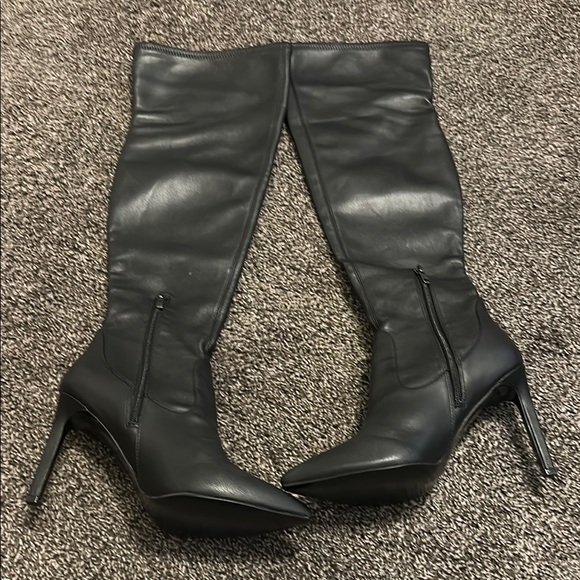 Elegant Black Knee-High Women's Boots Nine West 8.5 - Picture 6 of 6
